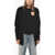 Allude Wool Blend Buttonless Cardigan Black