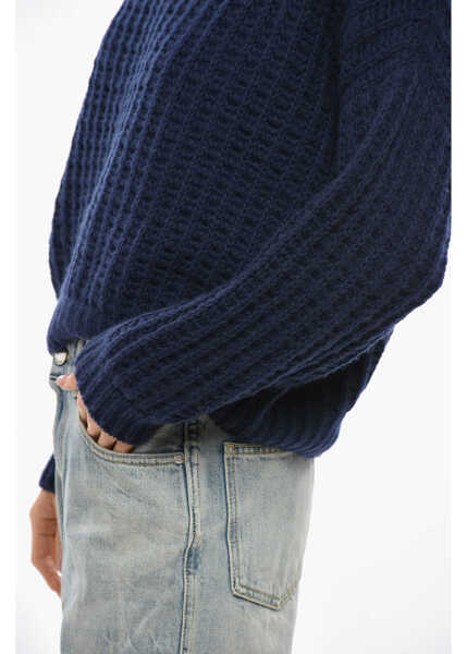 Pulovere BRUNO MANETTI Crew Neck Pure Cashmere Cropped Fit Sweater Blue Femei (BM 19654856) 2