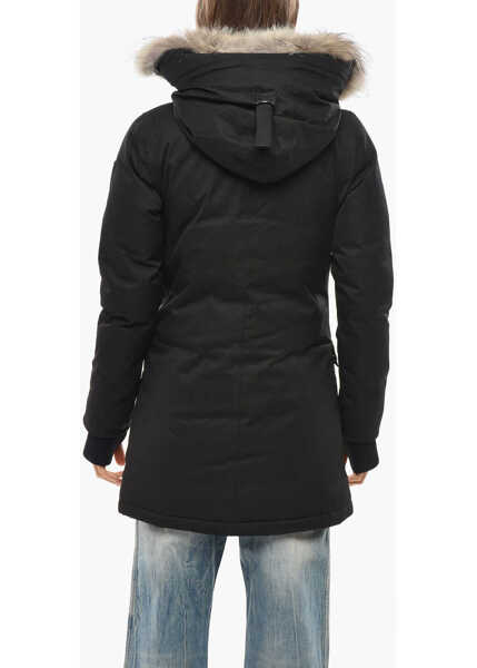 Geci de iarna NOBIS Slim Fit Carla Down Jacket With Furred Hood Black Femei (BM 19654859) 3