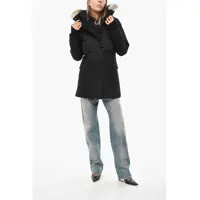 Geci de iarna Dama - Geci de iarna NOBIS Slim Fit Carla Down Jacket With Furred Hood Black Femei (BM 19654859) - B-mall.ro