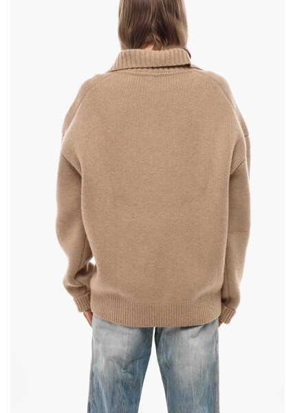 Tricouri Polo Khaite Polo Neck Stretch Cashmere Pullover Beige Femei (BM 19654874) 3