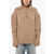 Khaite Polo Neck Stretch Cashmere Pullover Beige
