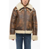 Paltoane STAND STUDIO Eco-Shearling Lessie Jacket With Front Zip