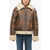 STAND STUDIO Eco-Shearling Lessie Jacket With Front Zip Brown