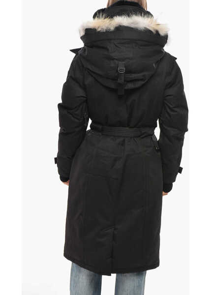 Geci de iarna NOBIS Belted Shera Down Jacket With Furred Hood Black Femei (BM 19654901) 3