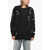 Gucci Pure Wool Bee Cardigan With Rhinestones Black