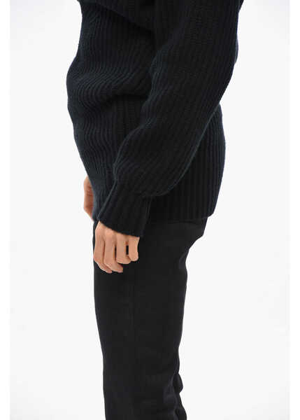 Pulovere Valentino Garavani Pure Cashmere Sweater With Deep Neckline Black Femei (BM 19654910) 2