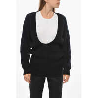 Pulovere Pure Cashmere Sweater With Deep Neckline Femei