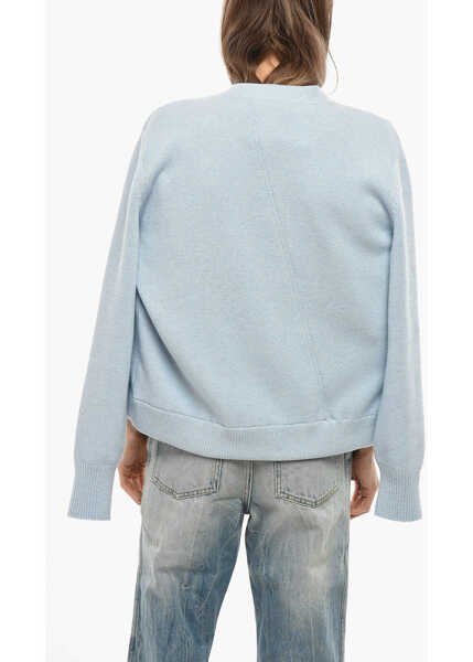 Cardigane Fendi Cashmere Blend Mirror Cardigan Light Blue Femei (BM 19654916) 3