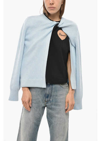 Cardigane Fendi Cashmere Blend Mirror Cardigan Light Blue Femei (BM 19654916) 1