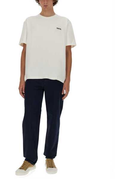 Tricouri A.P.C. T-Shirt Boxy BLUE Barbati (BM 19654937) 4