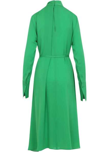 Rochii lungi Tom Ford Silk midi Dress GREEN CLOVER Femei (BM 19654991) 2