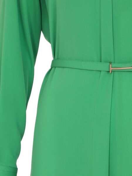 Rochii lungi Tom Ford Silk midi Dress GREEN CLOVER Femei (BM 19654991) 3