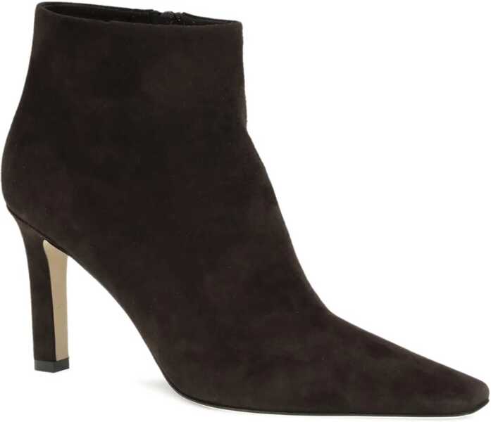 Bocanci casual THE ROW Squared Toe nappa leather ankle Boots LACQUER BROWN Femei (BM 19654994) 2