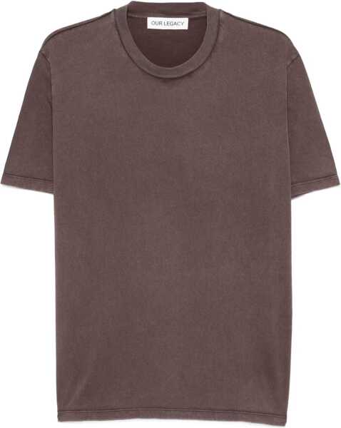 Tricouri OUR LEGACY Boxy T-shirt in Legacy Jersey WORN BROWN Barbati (BM 19655030) 1