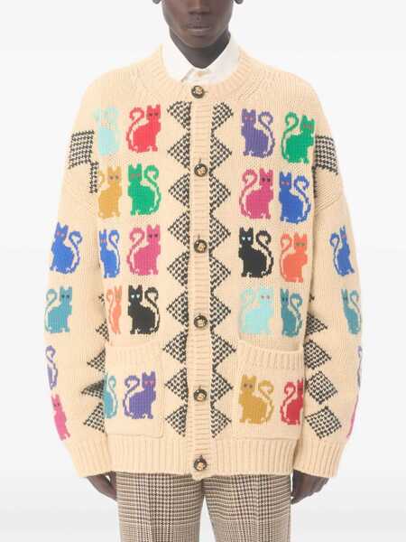 Cardigane Valentino Garavani Cardigan with Le Chat de la Maison jacquard motif MULTICOLOR Barbati (BM 19655033) 3