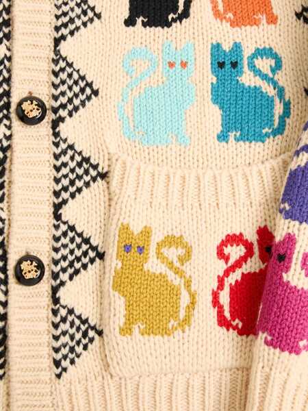 Cardigane Valentino Garavani Cardigan with Le Chat de la Maison jacquard motif MULTICOLOR Barbati (BM 19655033) 5