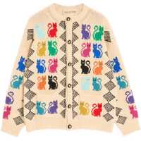 Cardigane Cardigan with Le Chat de la Maison jacquard motif Barbati