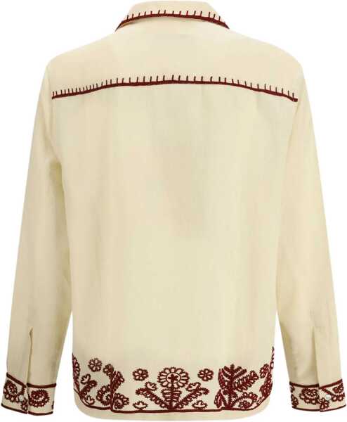 Camasi casual BAZISZT Fougre Shirt OFFWHITE Barbati (BM 19655039) 2