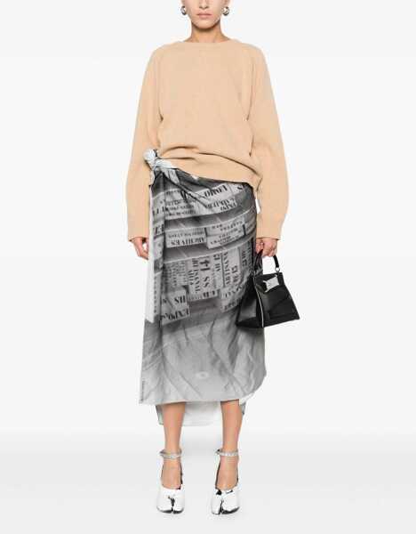 Pulovere casual Maison Margiela Wool Jersey. BEIGE Femei (BM 19661951) 2