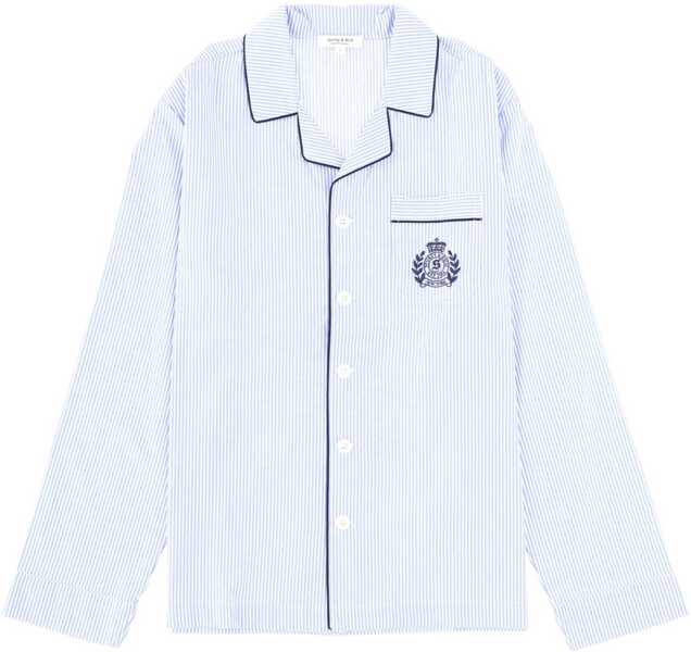 Bluze SPORTY & RICH Pajama Shirt BLUE Femei (BM 19661981) 1