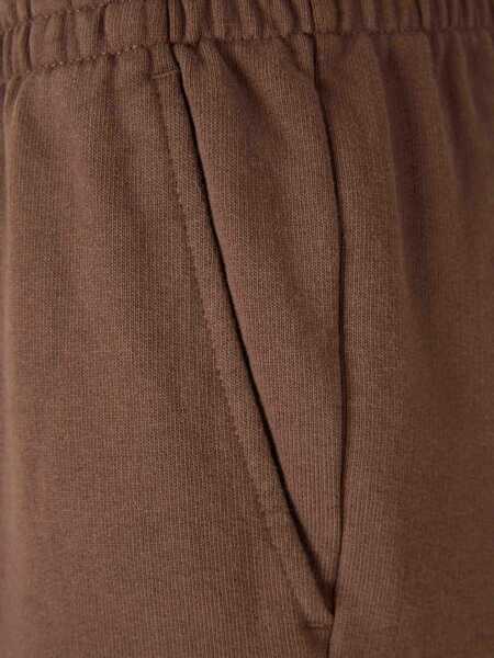 Pantaloni casual SPORTY & RICH Pants With Logo BROWN Femei (BM 19661999) 4