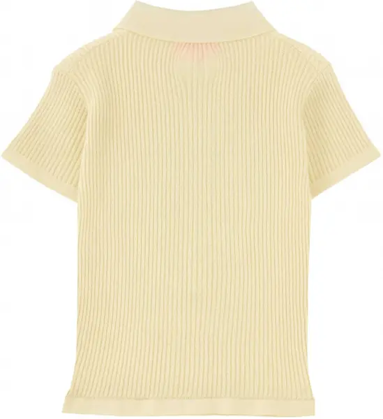 Tricouri Polo GUEST IN RESIDENCE Shrunken Polo Shirt BEIGE Femei (BM 19662074) 2