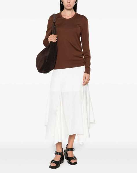 Tricouri LEMAIRE Cotton T-Shirt BROWN Femei (BM 19662083) 2