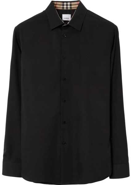 Camasi casual Burberry Cotton Shirt BLACK Barbati (BM 19662095) 1