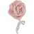 Magda Butrym Crystal Rose Drop single Earring PINK