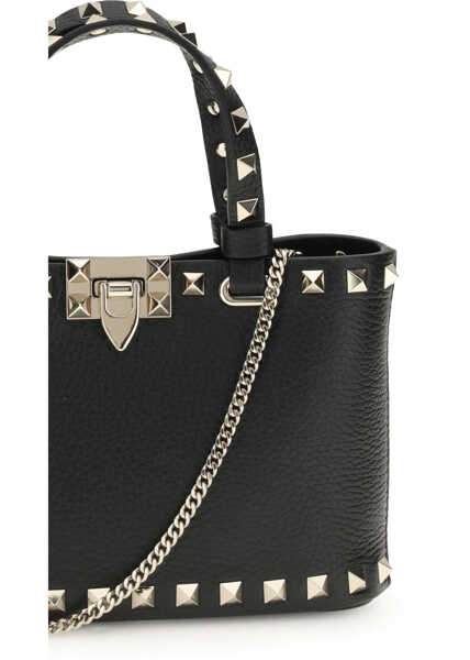 Accesorii de voiaj Valentino Garavani Mini Rockstud shopping Bag NERO Femei (BM 19662380) 4