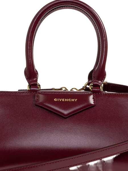 Genti de mana Givenchy Antigona East-West small Handbag BURGUNDY Femei (BM 19662386) 5