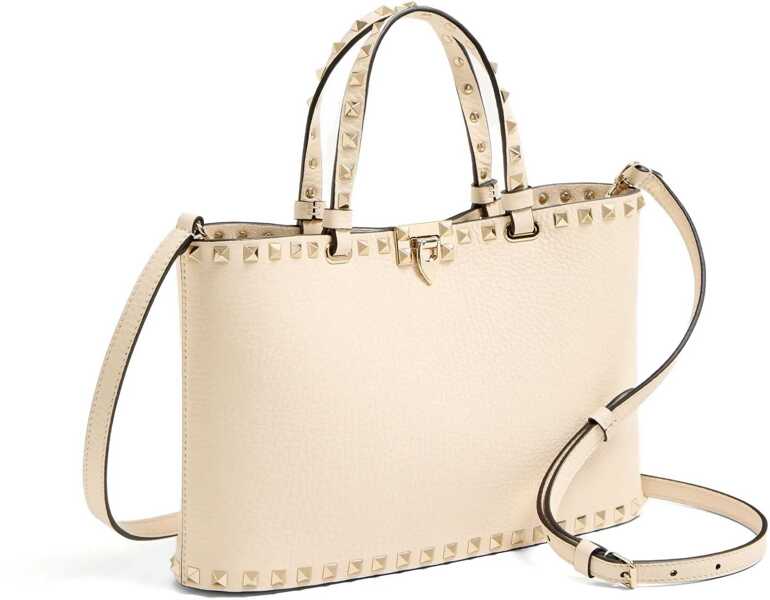 Genti de umar Valentino Garavani Rockstud Small Tote Bag LIGHT IVORY Femei (BM 19662389) 5