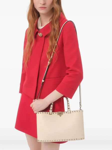 Genti de umar Valentino Garavani Rockstud Small Tote Bag LIGHT IVORY Femei (BM 19662389) 1