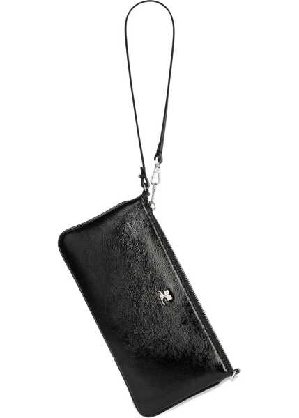 Genti de mana COURRGES Zipped naplack Pouch BLACK Femei (BM 19662395) 4