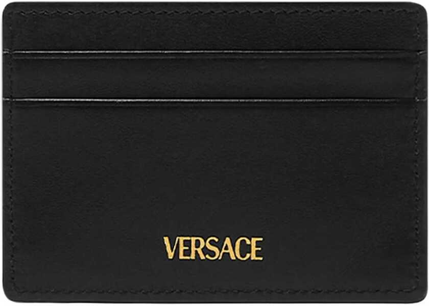 Portofele Versace La Medusa leather Card Holder BLACK-VERSACE GOLD Barbati (BM 19662401) 2