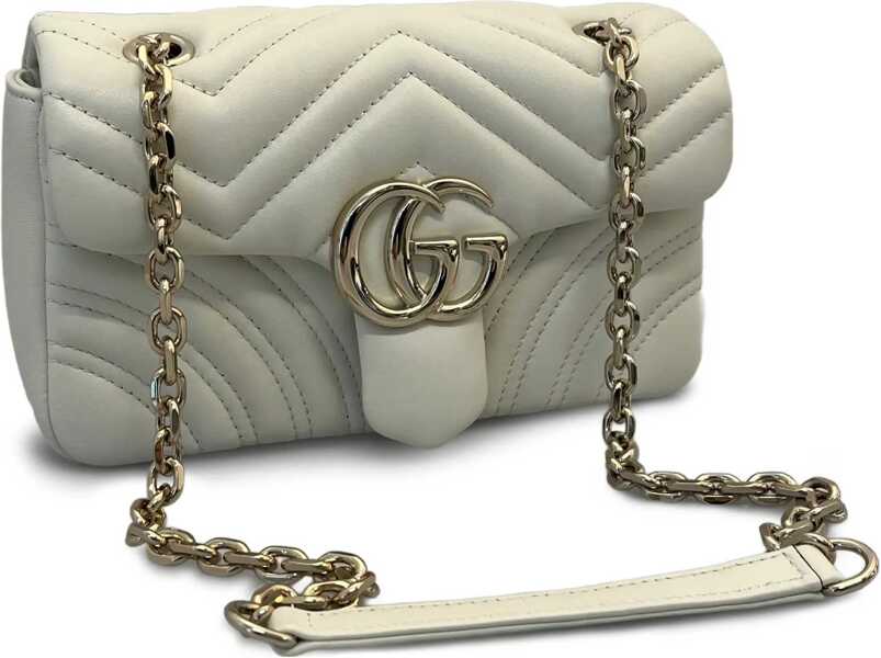 Genti de mana Gucci GG Marmont small Shoulder Bag DUSTY WHITE Femei (BM 19662413) 1