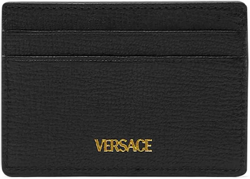Portofele Versace Medusa Biggie leather Card Holder BLACK-VERSACE GOLD Barbati (BM 19662428) 2