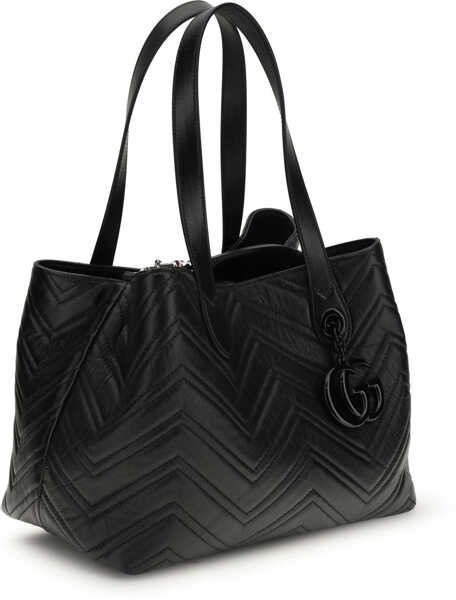 Genti de mana Gucci GG Marmont shopping Bag BLACK/BLACK/BLACK Femei (BM 19662443) 2