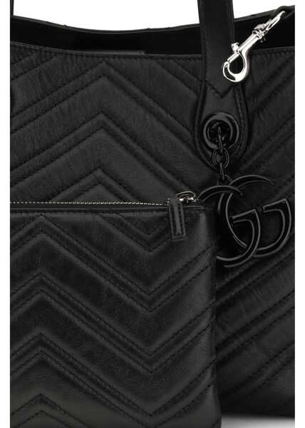 Genti de mana Gucci GG Marmont shopping Bag BLACK/BLACK/BLACK Femei (BM 19662443) 4