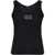 Versace Tank Top in cotton rib stretch BLACK