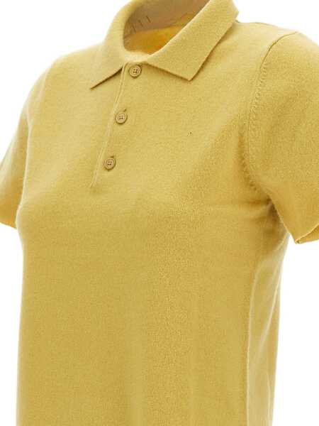Tricouri Polo EXTREME CASHMERE Cashmere polo Sweater  n198 Salamander CORN Femei (BM 19662737) 3