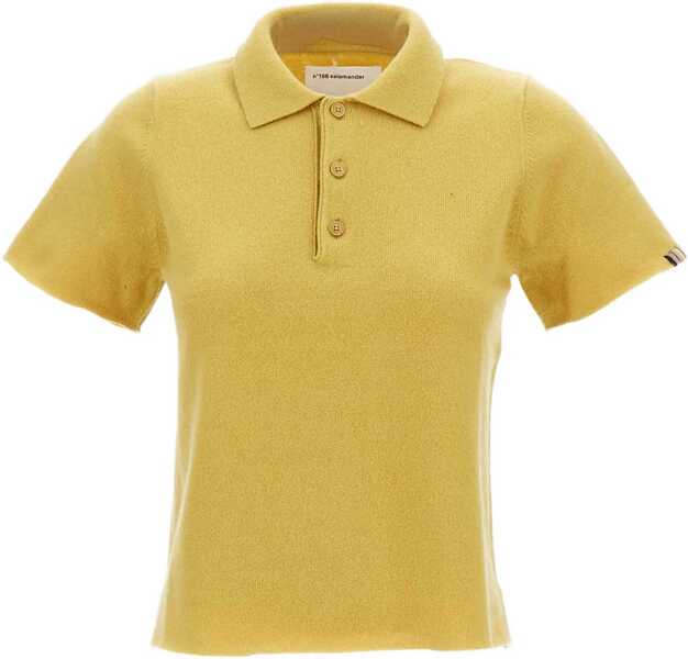 Tricouri Polo EXTREME CASHMERE Cashmere polo Sweater  n198 Salamander CORN Femei (BM 19662737) 1