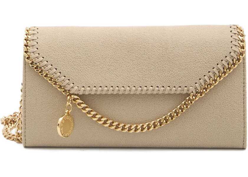 Portofele Stella McCartney Falabella Continental Wallet On Chain CREAM Femei (BM 19662818) 2