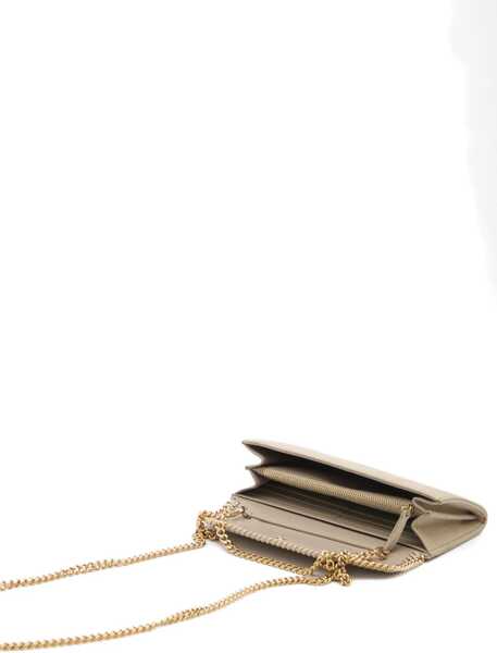 Portofele Stella McCartney Falabella Continental Wallet On Chain CREAM Femei (BM 19662818) 4