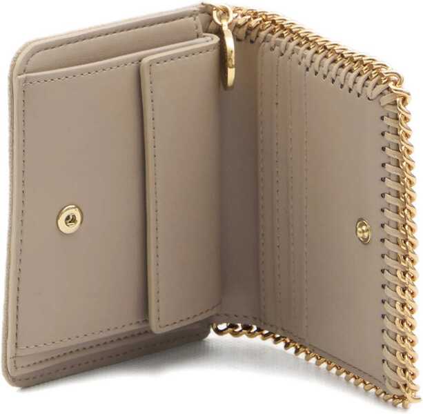 Portofele Stella McCartney Falabella Bifold Wallet CREAM Femei (BM 19662845) 3