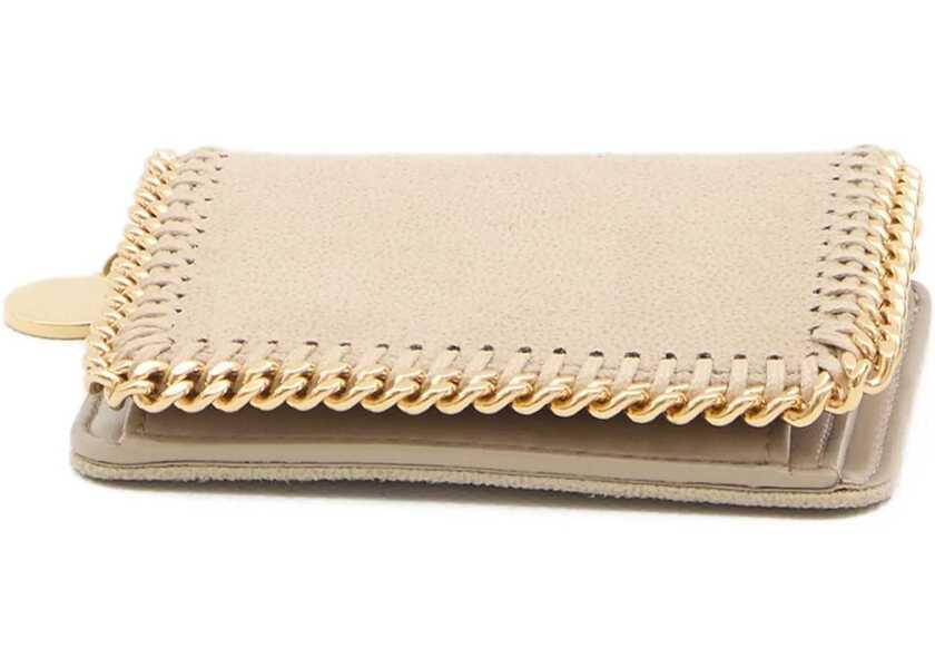 Portofele Stella McCartney Falabella Bifold Wallet CREAM Femei (BM 19662845) 4