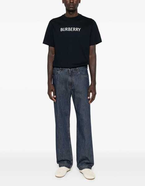 Tricouri Burberry Lightweight cotton jersey T-shirt NAVY Barbati (BM 19662905) 2