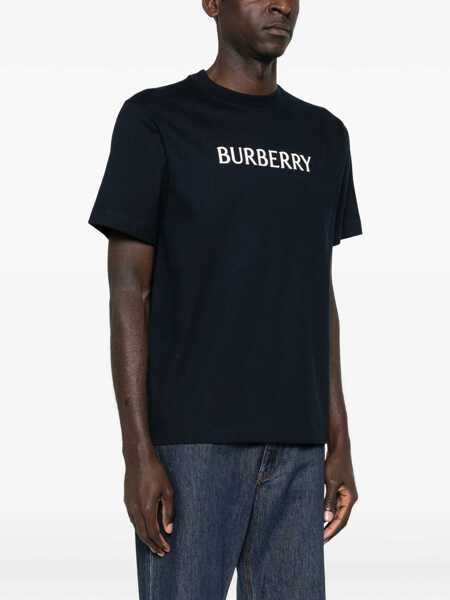 Tricouri Burberry Lightweight cotton jersey T-shirt NAVY Barbati (BM 19662905) 3