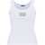 Versace Tank Top in cotton rib stretch OPTICAL WHITE